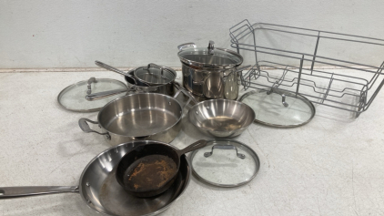 Stainless Steel Pots/Pans - Racks - Cast Iron