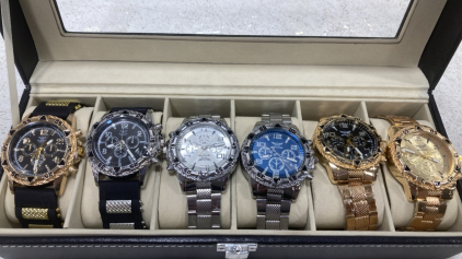 (6) Piece Set Zhowe Watches - Gold - Silver