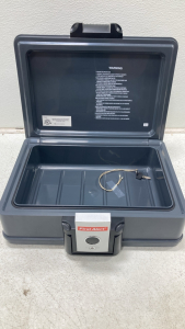 First Alery Safety Chest - FireProof - Waterproof Seal - Key Included