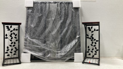 (2) End Tables - (1) FirePlace Screen