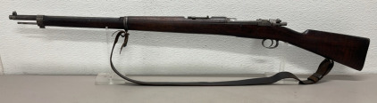 Mauser Chileno Model 1895 7x57mm Caliber, Bolt Action Rifle W/ Leather Shoulder Strap