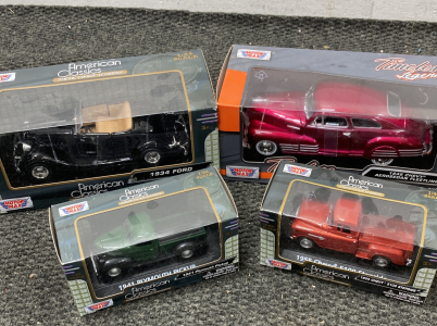 (4) Motor Max Die Cast Vehicles