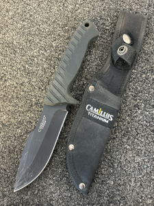 Camillus Titanium Hunting Knife with Sheath