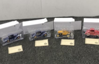 (4) New-Ray Toys Co. Collectible Die-cast Cars