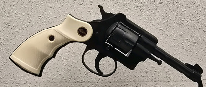 R&ouml;hm RG24 Revolver, .22 LR, Serial No. 22092, Black Finish