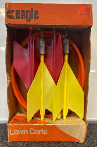 Vintage Metal Tip Lawn Darts