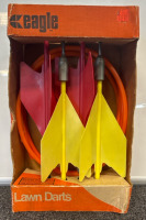 Vintage Metal Tip Lawn Darts