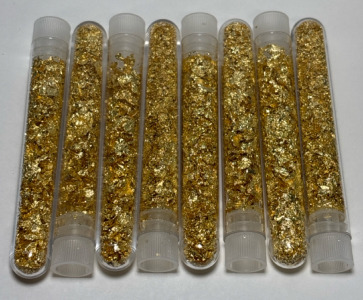 (8) Bottles Of Gold Flakes/Leaf