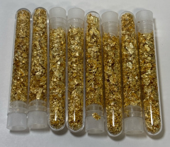 (8) Bottles Of Gold Flakes/Leaf