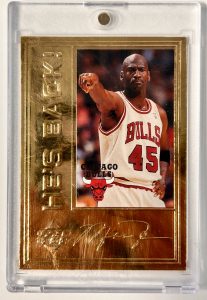 Upper Deck Michael Jordan 22Kt Gold Plated Card #05249 Of 10,000