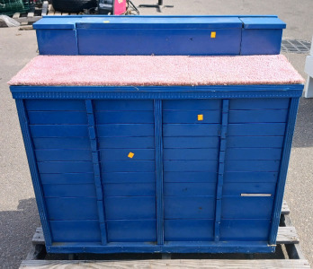 (1) Blue Industrial Tool Cabinet w/ Tools - 48"x17&frac12;"x43" - American Cabinet Co.