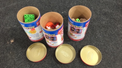 (3) Cans of Tinker Toys