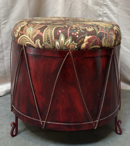 Vintage Ottoman w/ Detachable Cushion