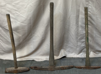 (2) Vintage Pickaxes & (1) Vintage Sledgehammer