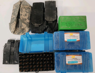 (52) .270 WIN Bullets, (4) .223 REM Bullets, (2) .357 Magnum Bullets, (2) Empty Bullet Cases, And More!