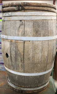 (1) Oak Wine Barrel
