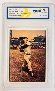 1979 TCMA #10 Ted Williams Graded Card (10 GEM-MT)