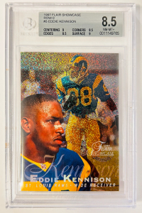 1997 Flair Showcase Row 0, #3 Eddie Kennison Graded Card (8.5 NM-MT+)