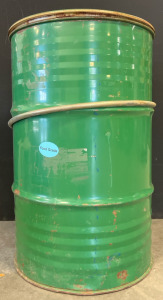 Green 55-Gallon Steel Drum