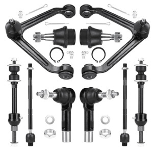 10PCS K7424 Front Upper Control Arm w/Ball Joint for Dodge Ram 1500 2002-2005 2WD RWD Tie Rod End Sway Bar Link Suspension Kit, ES3538 EV407 K7400 K7411