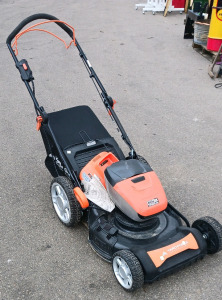(1) Yard Force 60VXR Lithium-Ion Lawn Mower - Model 34960