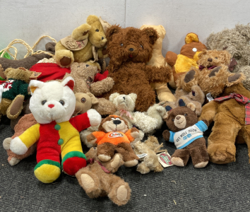 Box Of Vintage Teddy Bears