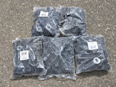 Steren 200-988BK - DB6B Black RG6-Dual Feed-Thru - (5) Bags of 100 PCS