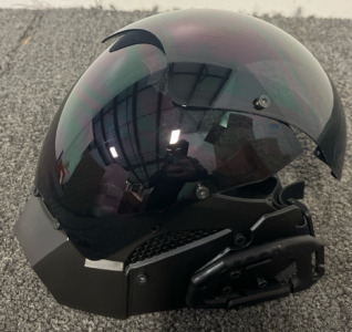 (3) NECHARI Cyber Gothic Punk Helmet Mask for Men
