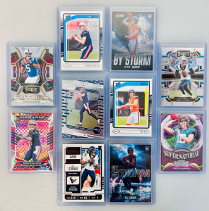Collectible Sports Cards Including: Drake Maye, Bo Nix, Anthony Richardson, Bailey Zappe and More Stars