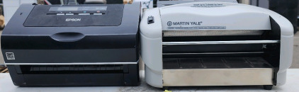 Epson GT-S80 Color Document Scanner And A Martin Yale P7200 RapidFold Automatic Paper Folding Machine.