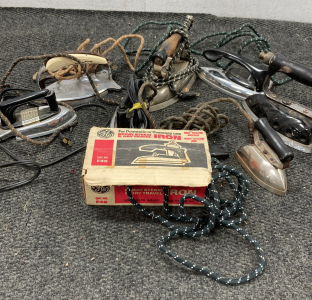 (8) Vintage Clothes Irons