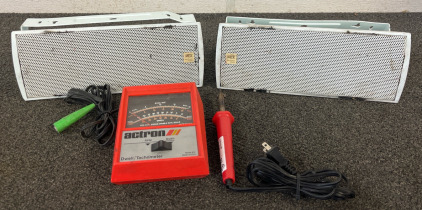 (2) MTX MP42W Indoor/Outdoor Speakers, Soldering Iron, Actron Dwell/Tachometer