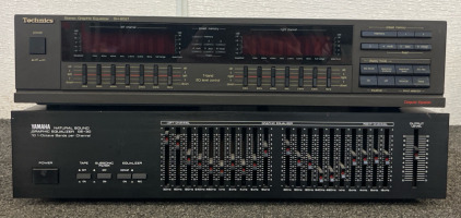 Yamaha Natural Sound Graphic Equalizer GE-30, Technics Stereo Graphic Equalizer SH-8057