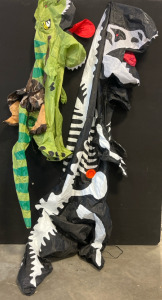 Kids / Youth Blow Up Skeleton Dinosaur Costume & Blow Up Riding Dinosaur Costume