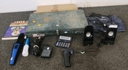 Coleman 2 Burner Propane Stove, Computer Speakers, SteriPen With Case, Foot Switch, And More!