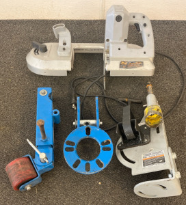 Fender Roller, Pipe / Tubing Notcher, King Portable Band Saw