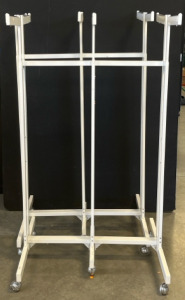 (2) White Clothing Racks
