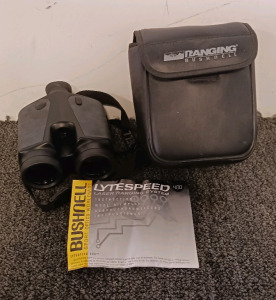 (1) Bushnell Lytespeed 400 Laser Rangefinder w/ Manual & Case