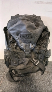 (1) Black Tactical Backpack - National Guard HOOAH Edition