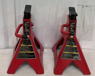 (2) Powerbuilt 3-Ton Jack Stands