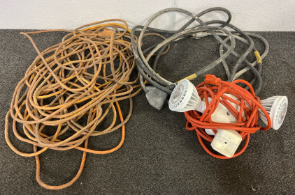 Large Extension Cord, Industrial Extention Cord, Work Floodlight With Extention Cord