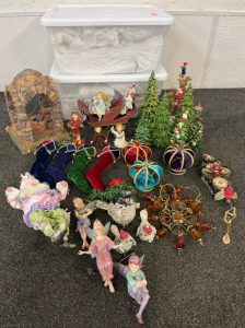 Christmas & Fairy Lot &mdash; Fairy Garden Wishing Well, Fairy Ornaments & Decorations, Christmas Ornaments & Decorations