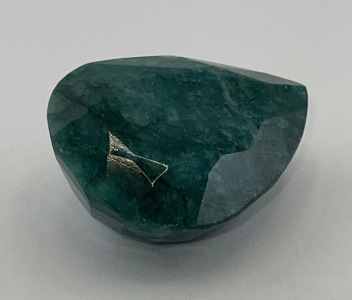 438.35ct. Teardrop Cut And Faceted Genuine Emerald Beryl Gemstone W/ GLA C.O.A. ($100.00 Retail Value)