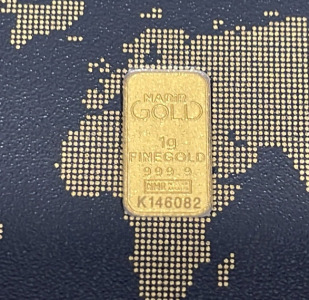 1 Gram 999.9 Fine Gold Bar W/ C.O.A.