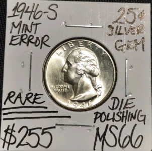 1946-S MS66 Gem Silver Washington Quarter