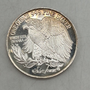 One Troy Ounce .999 Fine Silver Liberty Coin