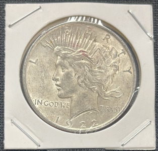 1922 Silver Peace Dollar (Verified) (Carded)