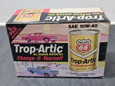 *Unopened* Vintage 6-Pack Phillips 66 Motor Oil - 10W-40