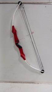 (1) Bear Archery Black Bear Recurve Bow - Red & White