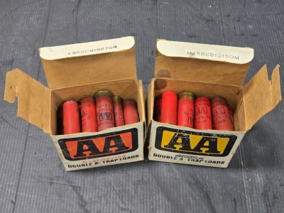 (2) Boxes of Assorted Winchester AA Shotgun Trap Loads - 2&frac34;-1⅛-7&frac12; & 3-1⅛-8 - 12 Gauge